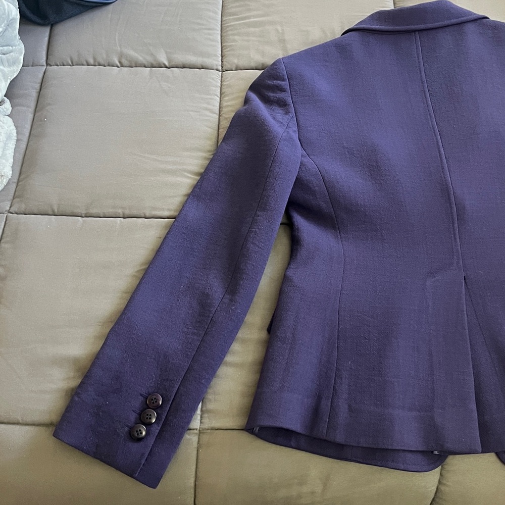 Armani Collezioni Dark Purple Women's Blazer - Picture 7 of 11